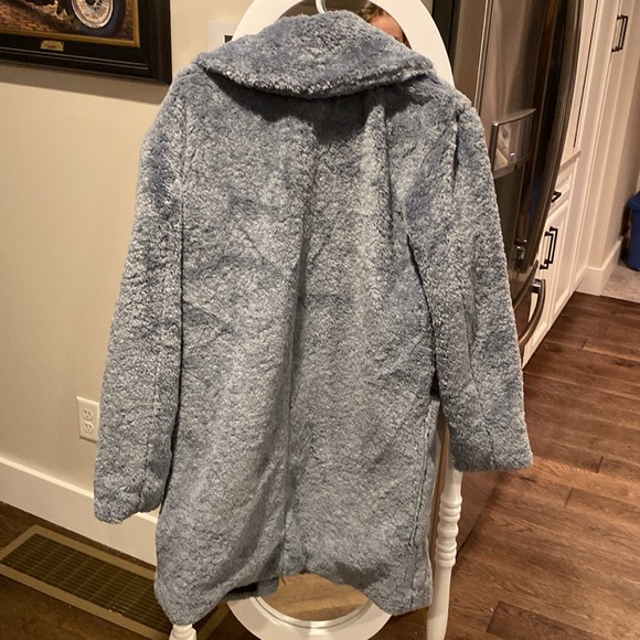 Maeve by Anthropologie plush teal coat. Women size XS. - Picture 3 of 3